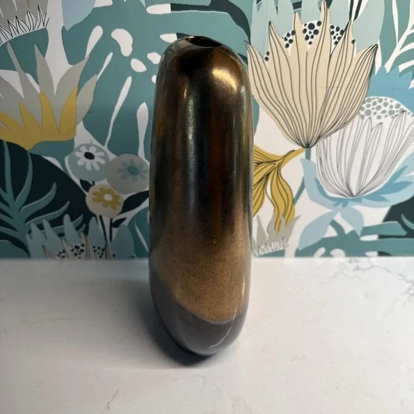 large‎ cooper vase raku style glossy cooper - Picture 6 of 8